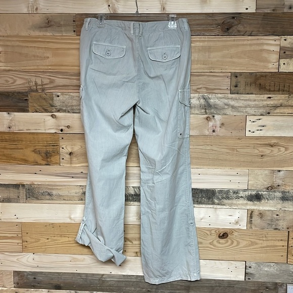 J. Crew size 10 Mid-rise Favorite Fit 100% Cotton Gray Cargo Pants with Pockets - Picture 13 of 15
